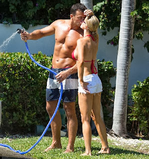 Joanna Krupa Red Bikini car wash Miami