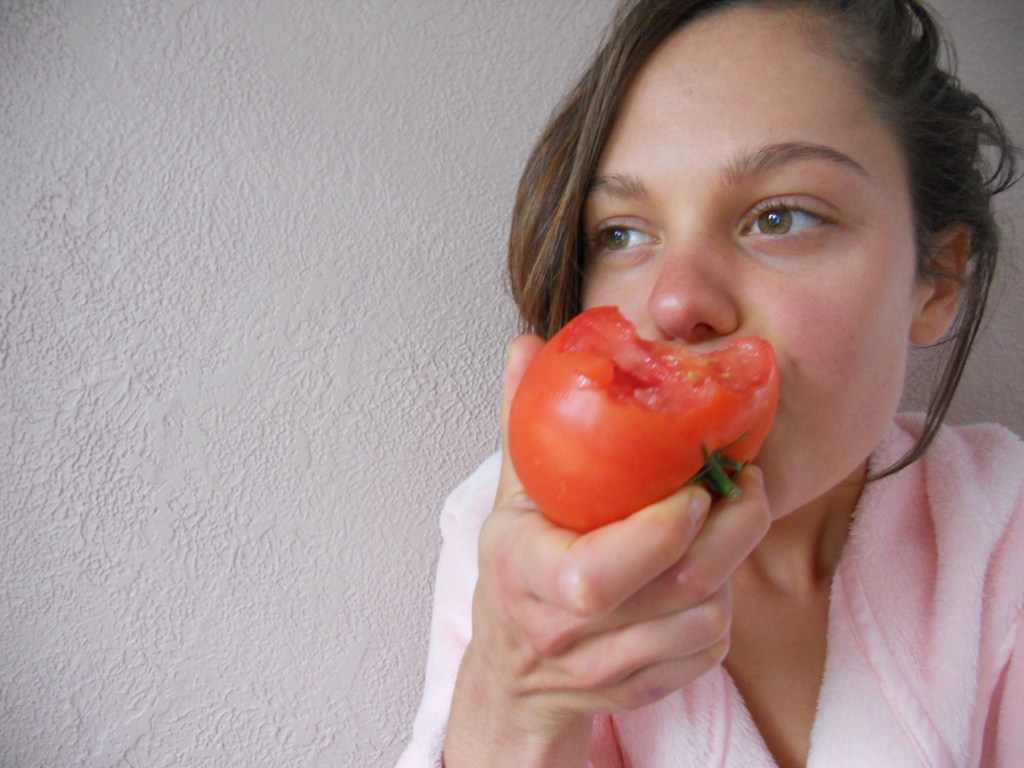 Snacking Squirrel When Life Hands You Tomatoes...