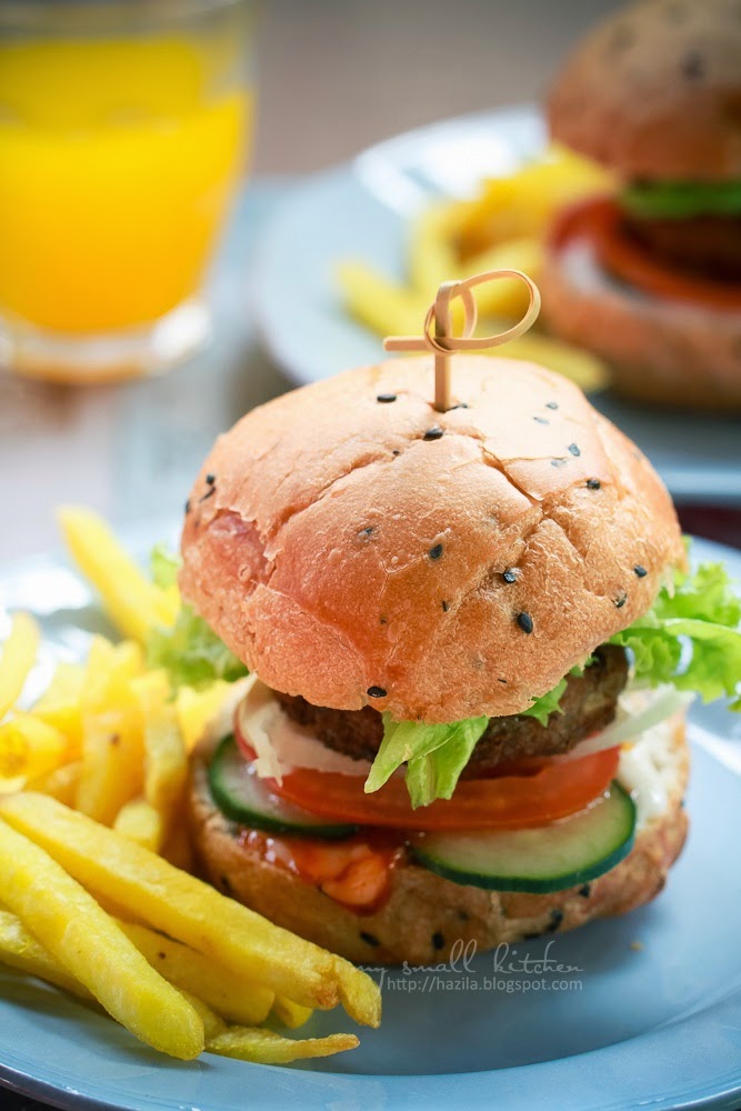 My Small Kitchen Homemade Mutton Burger