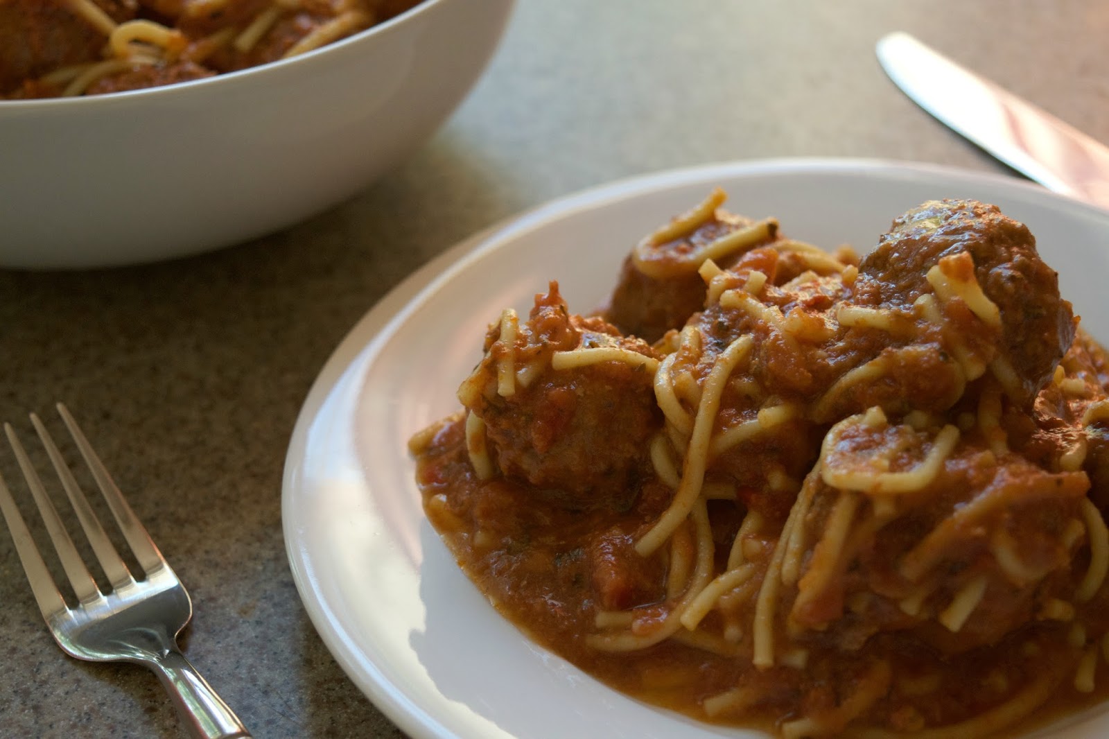 Crock Pot Spaghetti with Turkey Meatballs