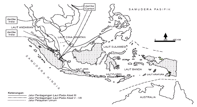 Hindu Budha Di Indonesia Kelompok 3 2015 Peta Dan Jalur Pelayaran India Indonesia