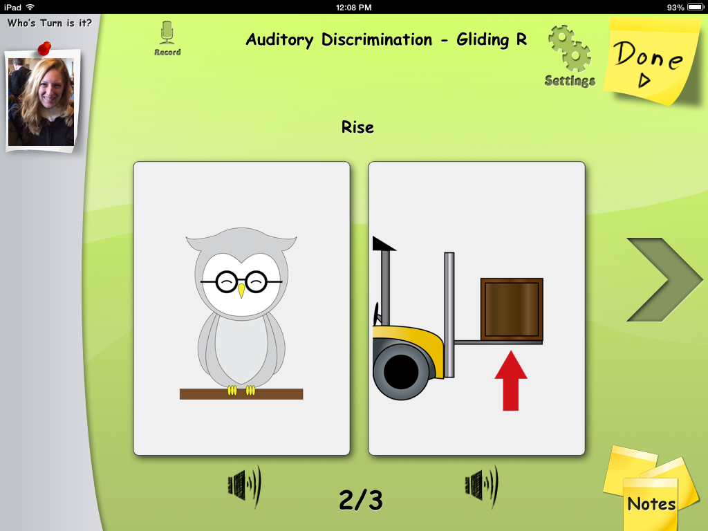 Auditory discrimination example genesisTros