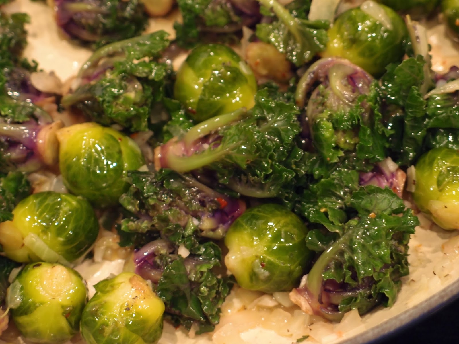 The VegHog Flower sprouts and baby brussels sprouts with roasted