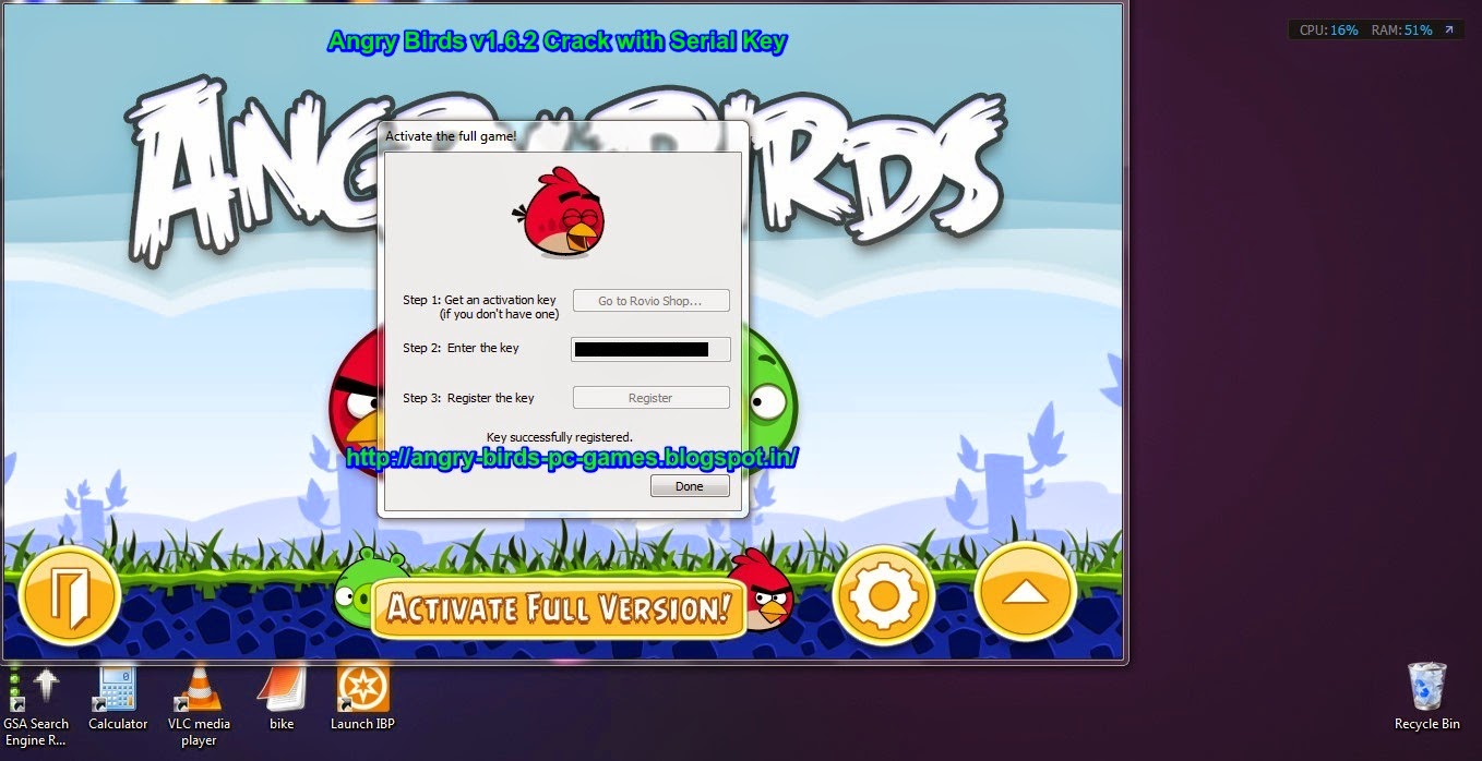 Angry birds activation key pc free download