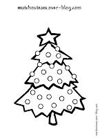 coloriage gommette sapin