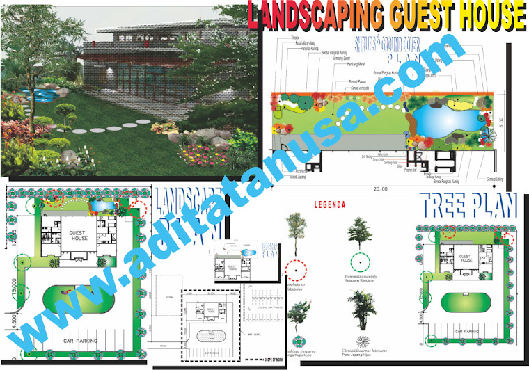 new DESIGN of LANDSCAPING GUESTHOUSE