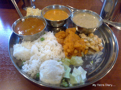 Indian Thali - Veg. meal in Japan ISKCON temple