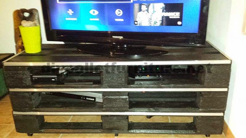 Mueblesdepalets.net: como hacer un mueble para la tv rápido y fácil