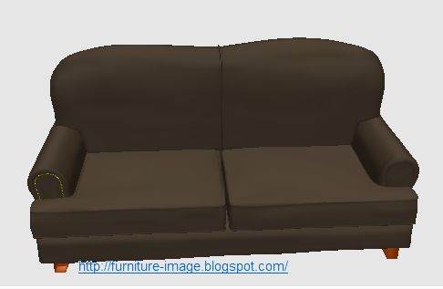 black sofa 2 seat picture