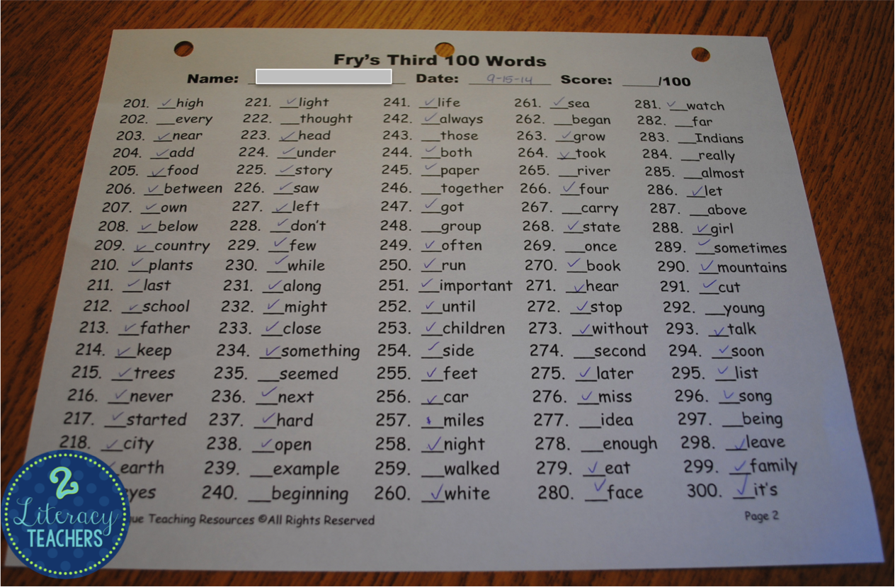 2 Literacy Teachers: September 2014