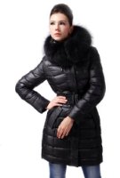 Black Coat Fur Collar Queenshiny Women's Down Coat Jacket with Huge Hood and 100% Raccoon Fur Collar Black Coat Fur Collar 