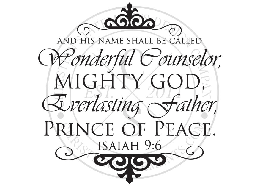 Shall his isaiah called name christmas wonderful vinyl peace god mighty prince father counsellor born child immanuel given son upon Solus Christus: What is the real meaning of Christmas?