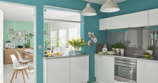 Cocinas de color turquesa - Colores en Casa