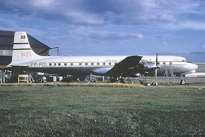 Os Douglas DC-7 na Panair do Brasil  PP-PDL+manutencao
