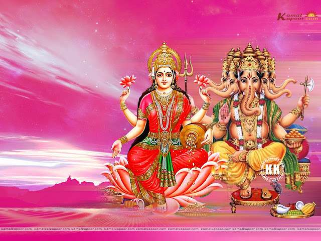 Wallpaper of Laxmi Ganesh