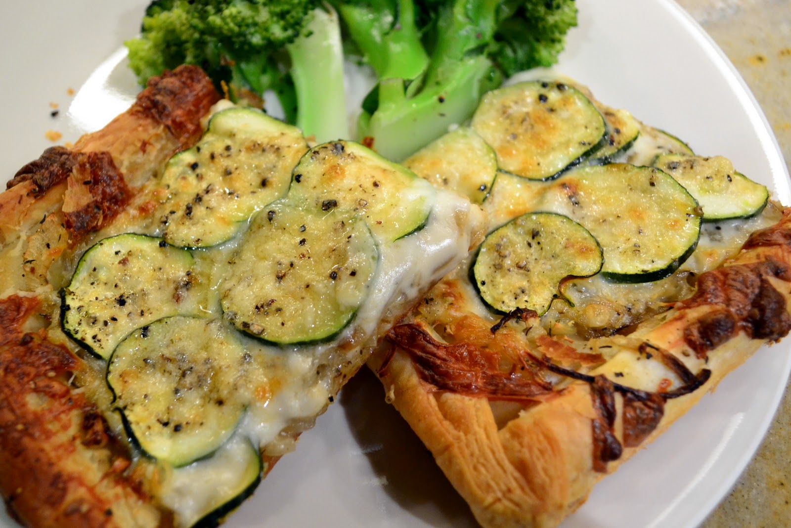 These Peas Taste Funny ZucchiniCaramelized Onion Tart