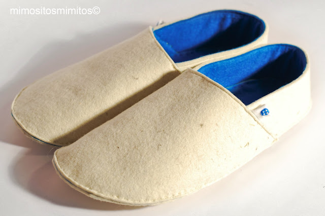 zapatillas personalizables únicas hecha a mano de fieltro