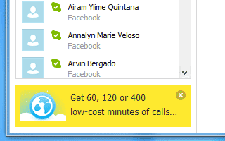 Skype advertisements