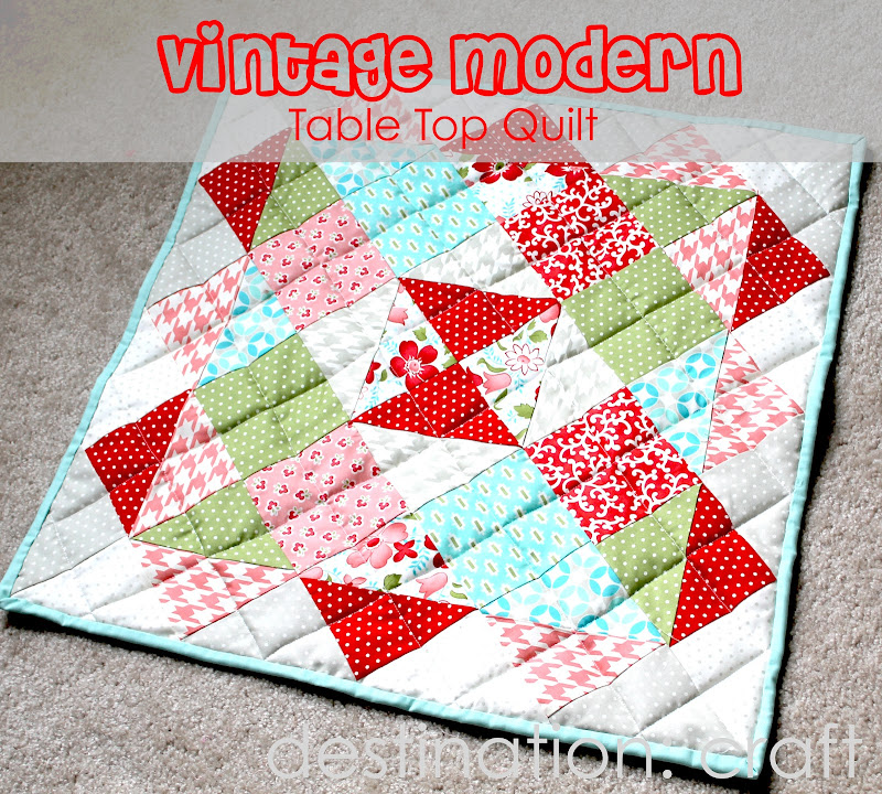 Destination Craft Vintage Modern Table Top Quilt