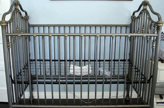 wrought iron crib