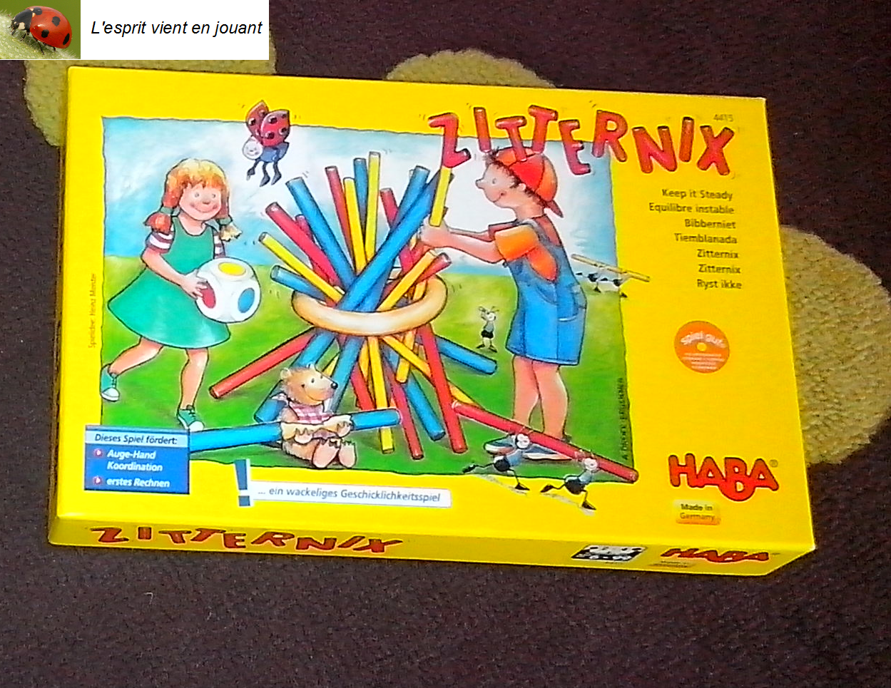 L'esprit vient en jouant [Jeu] Zitternix (jeu de société Haba)