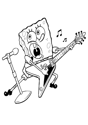 Spongebob Cartoon Coloring Pages