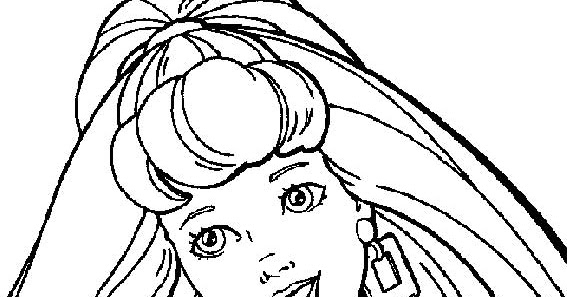 gambar animasi barbie mewarnai