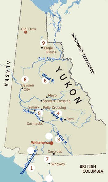 Map of Yukon Area