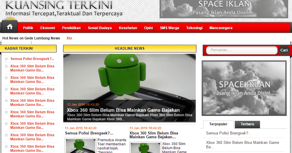 Membuat Web Berita Dengan Wordpress | membuat website contoh portal berita dengan php sedot code Membuat Web Berita Dengan Wordpress | membuat website contoh portal berita dengan php sedot code