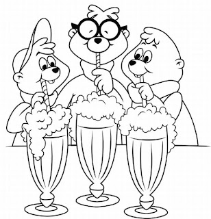 Alvin And The Chipmunks Coloring Pages