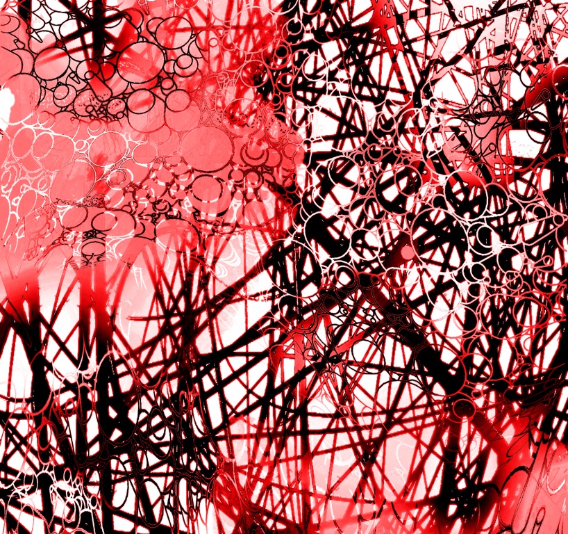 Line Art Painting : Line circle abstract art painting website background