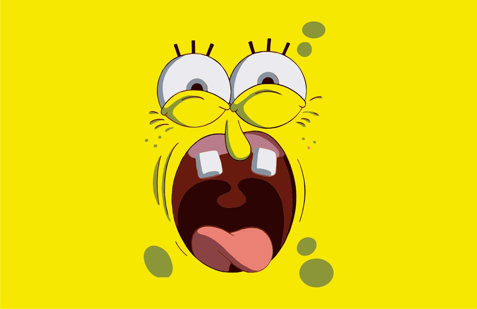 Spongebob And Asquarepants Scream Vector Game