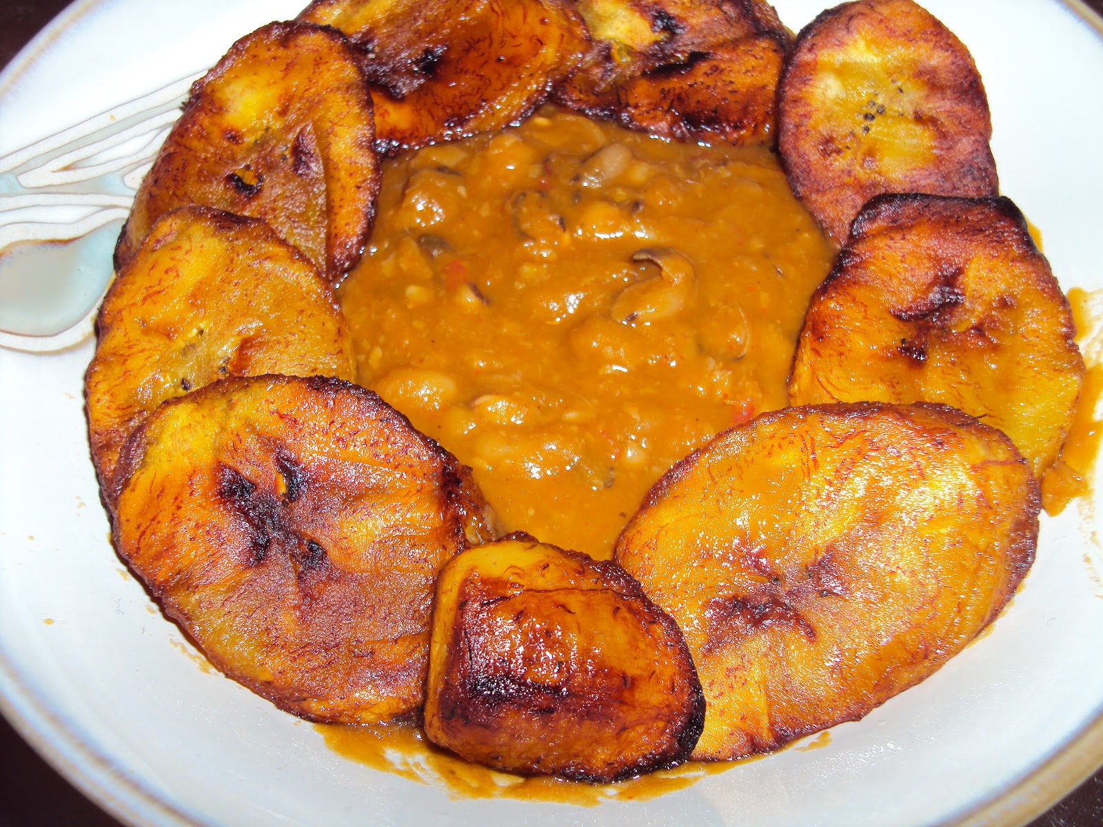 Beans and Fried Plantains Christiana's Corner
