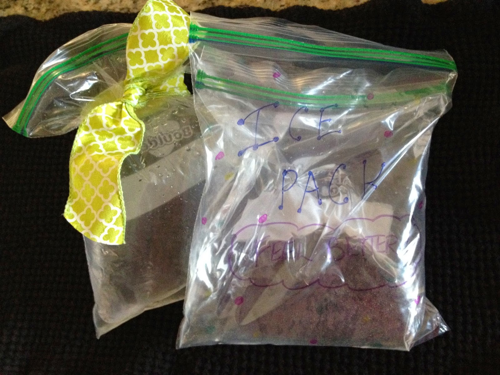 Creative Living with Pennie and Page Homemade Ice Packs