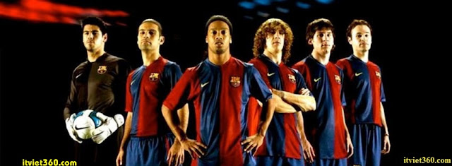 Ảnh bìa Facebook bóng đá - Cover FB Football timeline, Team Barca