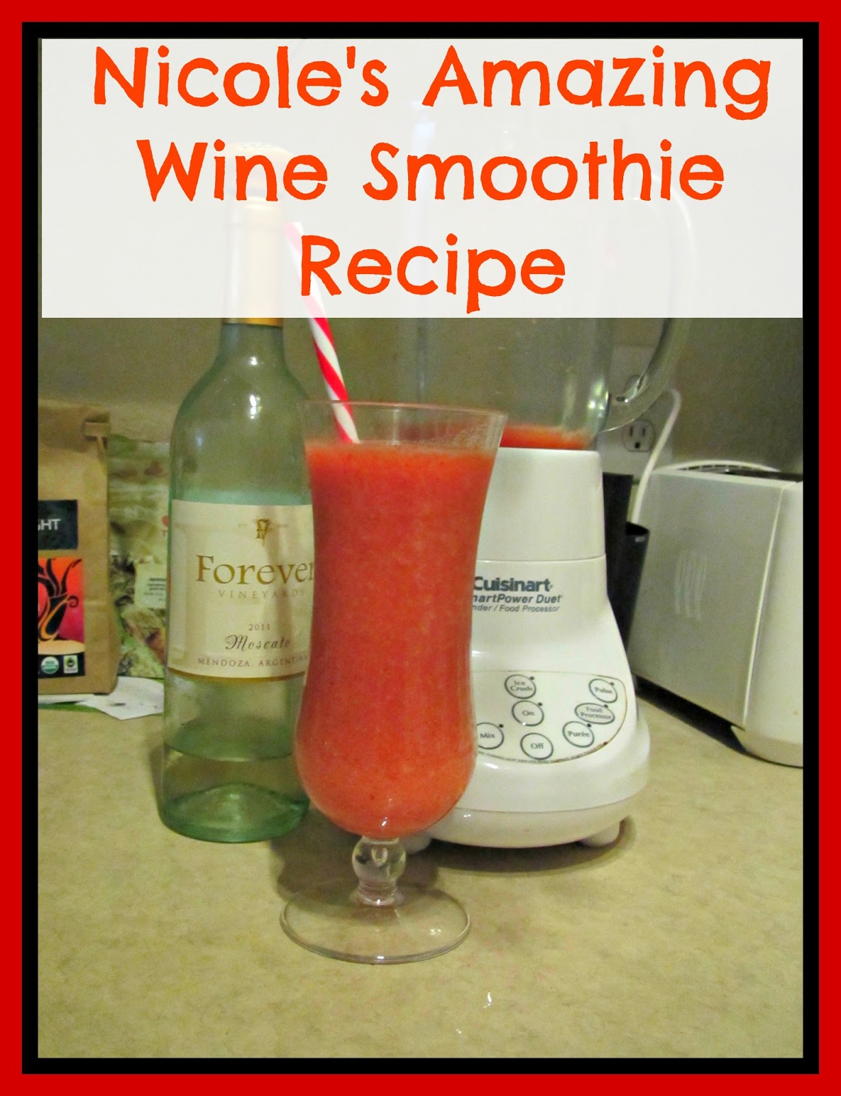 Lean and Green Frugal Living Due to Popular Demand... My Wine Smoothie