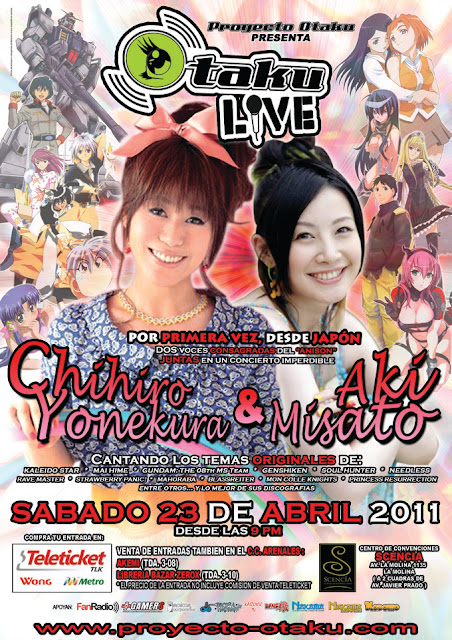 OtakuLive Chihiro Yonekura y Aki Misato Proyecto Otaku