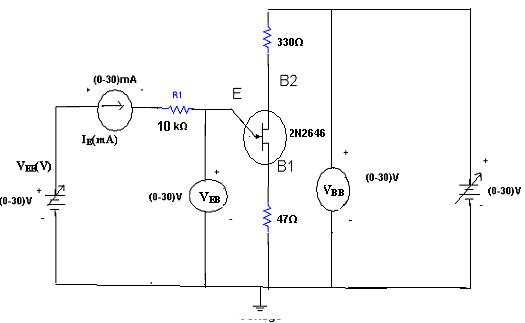 UJT CHARACTERISTICS Electronic devices and circuits lab manual