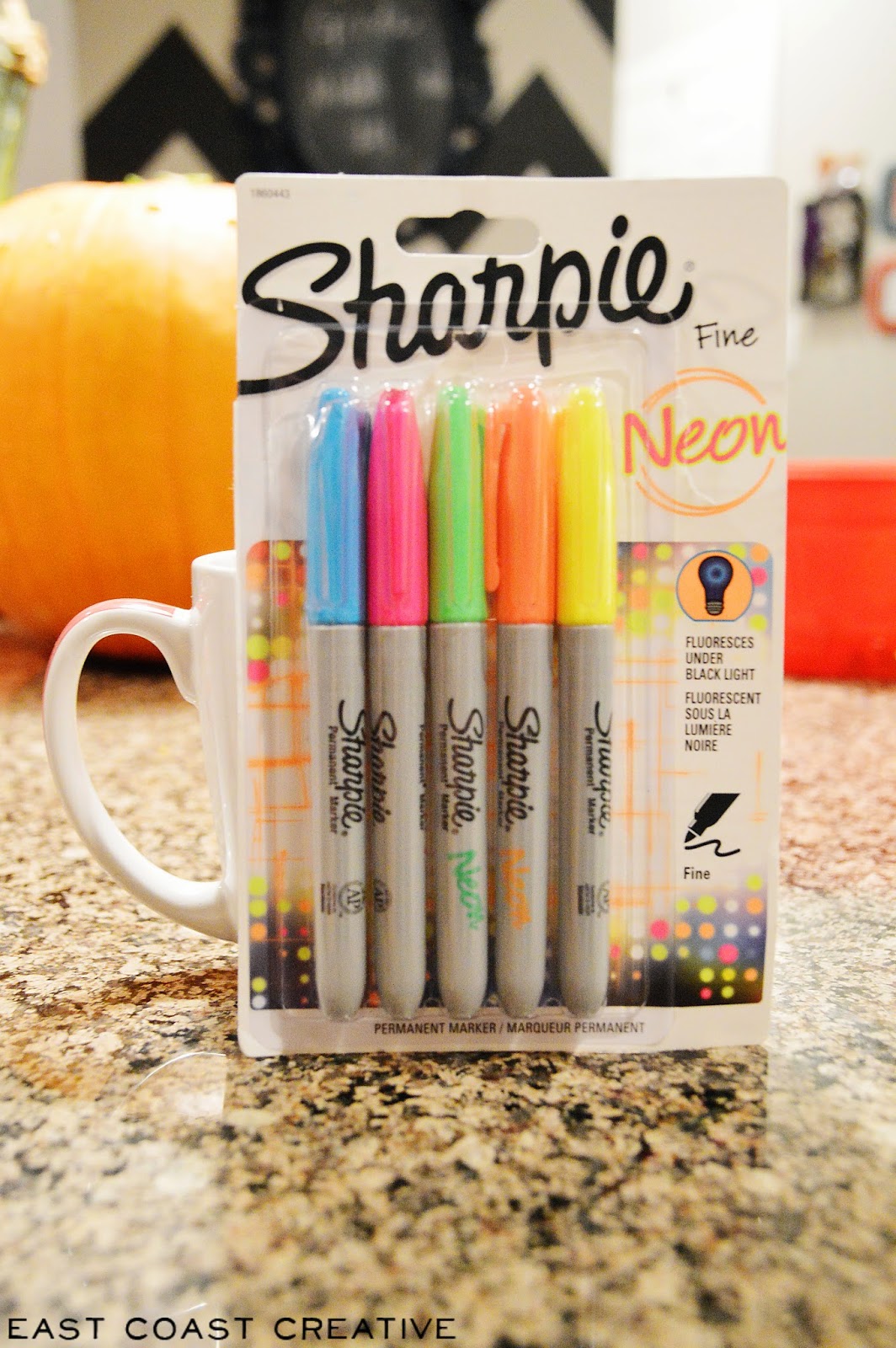 Halloween Decorating with Sharpie Neon Markers East Coast Creative