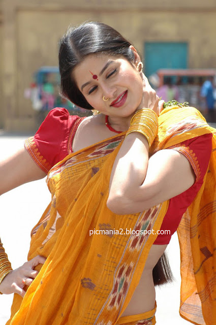 south indian hot and sexy telugu actress sangeetha wet saree navel cleavage romancing seducing hot image gallery