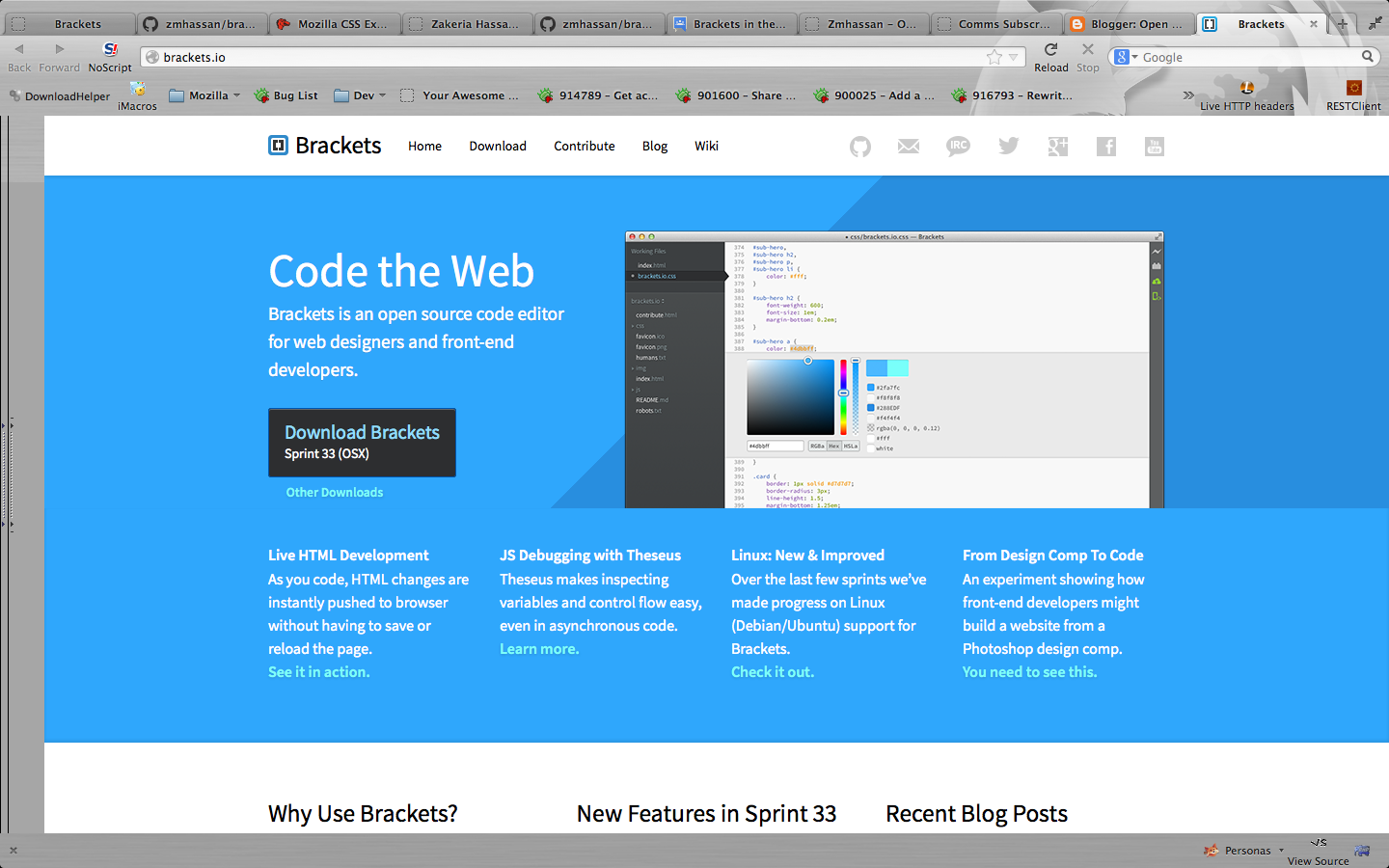 Porting Brackets IDE to work in Firefox (Part 1)