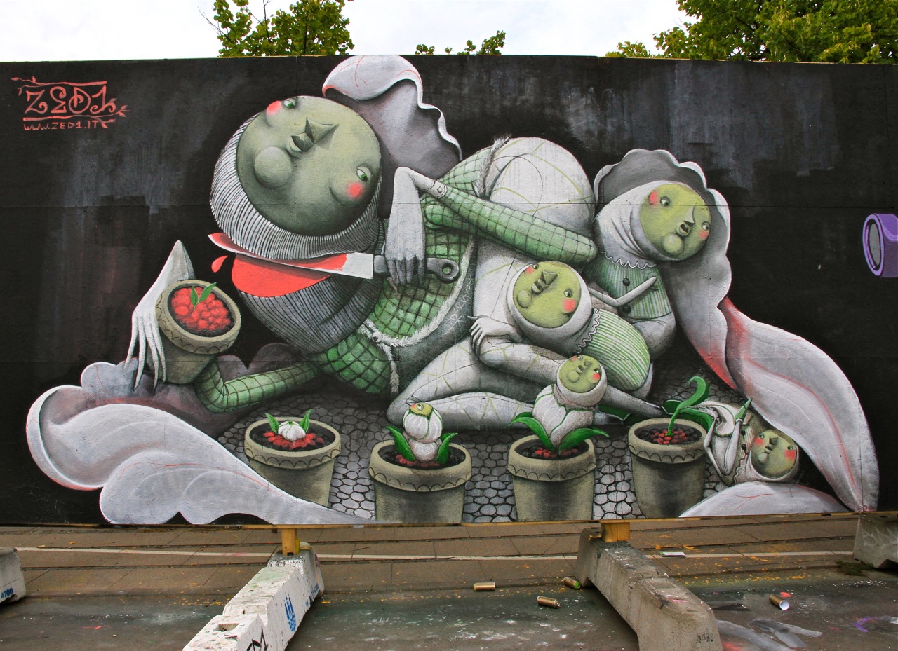 ZED1 New Mural In Copenhagen, Denmark StreetArtNews StreetArtNews