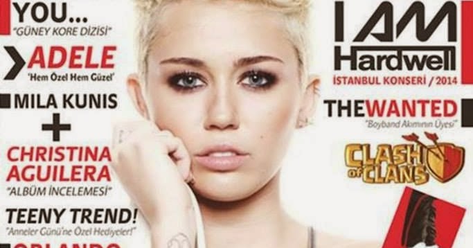 Magazines - The Charmer Pages : Miley Cyrus for Teeny Magazine, Turkey