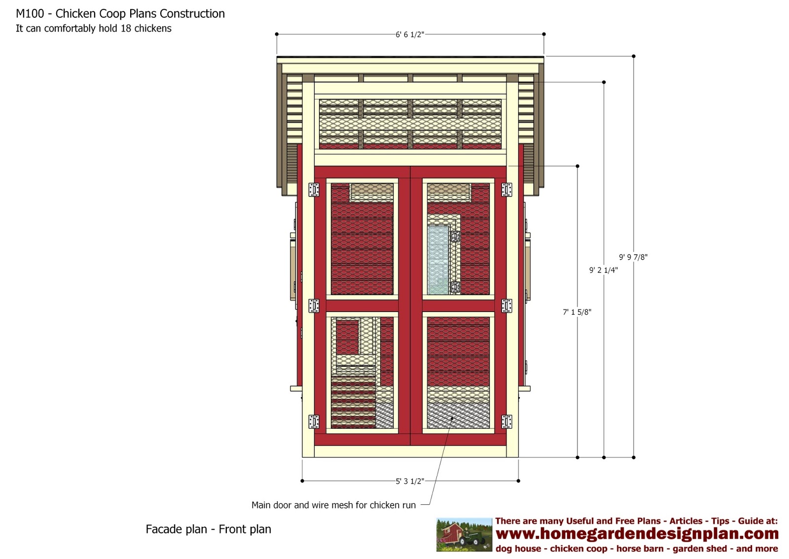 Chicken Coop Plans Construction - Chicken Coop Design - How To Build 