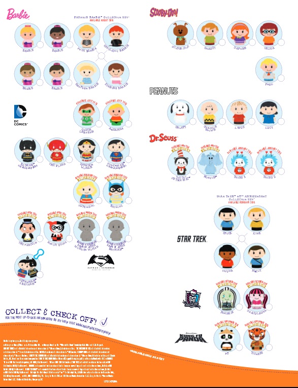 Itty Bittys Corner 2016 Checklist