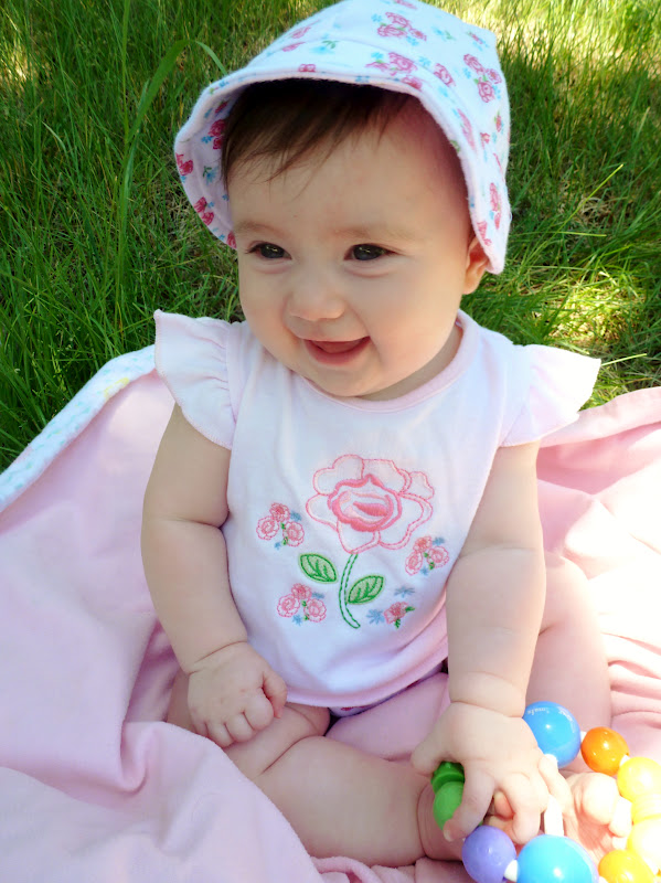 Baby Having Fun in the Sun (Safely!)