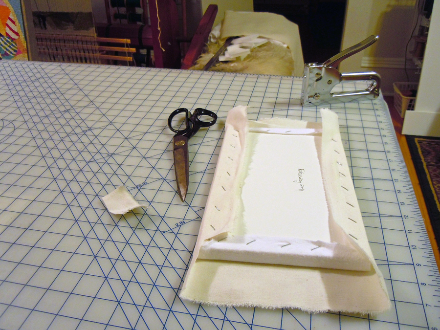 Tapestry Share Mounting/finishing method for small tapestries