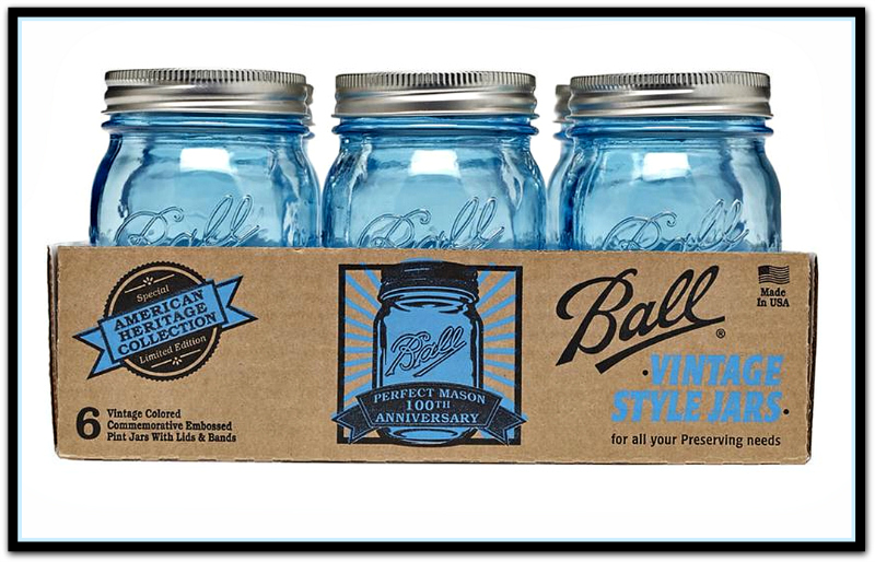 Anyone Can Decorate Gorgeous Blue Mason Jars With Vintage Style