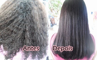 cabelo progressiva antes e depois