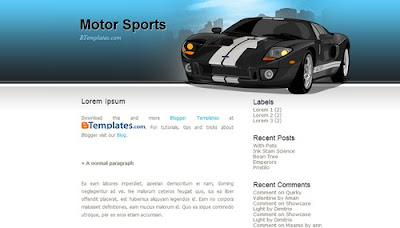 Plantilla motor Blogger